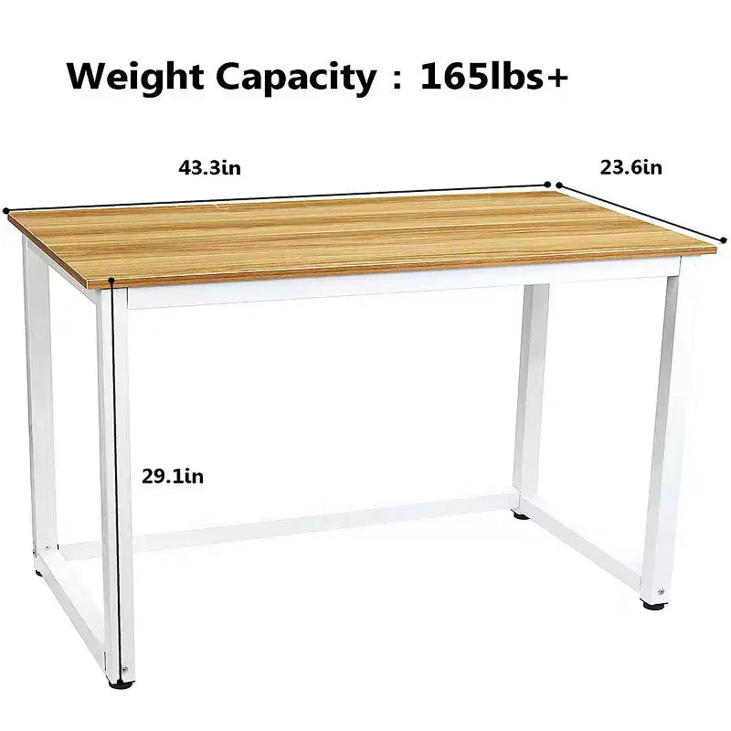 Modern Writing Desk Workstation 43" Computer Desk for Home Office Study