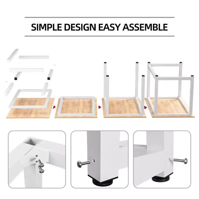 Modern Writing Desk Workstation 43" Computer Desk for Home Office Study