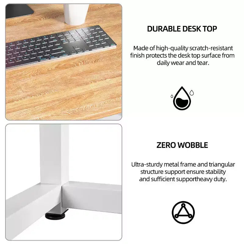 Modern Writing Desk Workstation 43" Computer Desk for Home Office Study