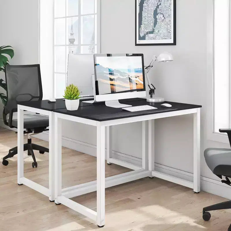 Modern Writing Desk Workstation 43" Computer Desk for Home Office Study