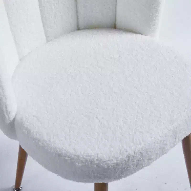2-Pack Iron-Legged Dining Chairs with Cushioned Seats