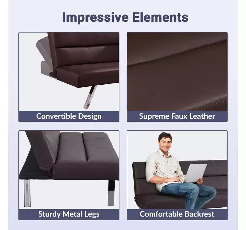 Canapé-lit pliable convertible moderne Home Imports Emporium pour chambre à coucher