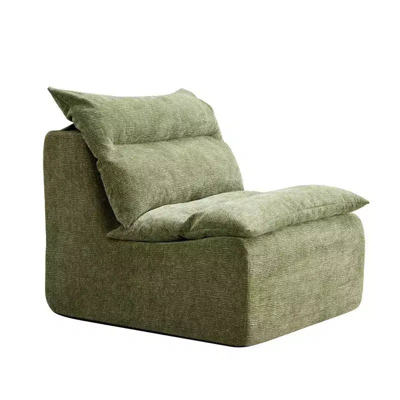 Armless Pure Foam Single Sofa Chair with Cushion