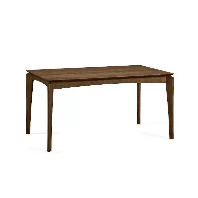 Mid Century Modern Rubber Wood 59" Dining Table