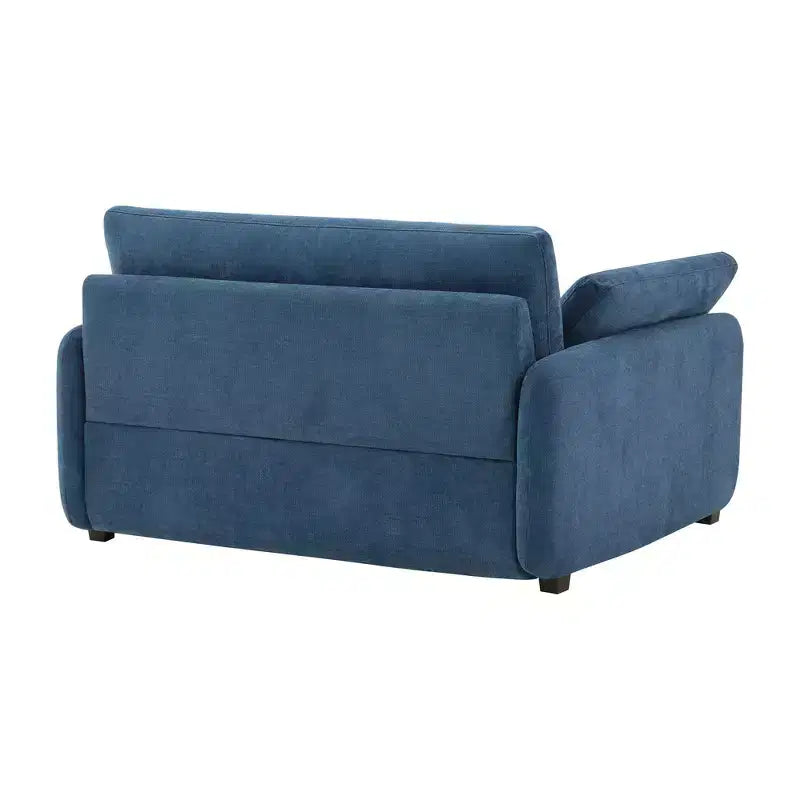 Modern Oversized Chenille Colorblock Single Sofa Chair with Pillows