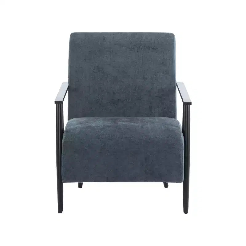 Modern Upholstered Iron Club Chair