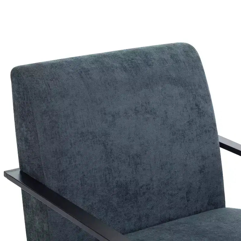 Modern Upholstered Iron Club Chair