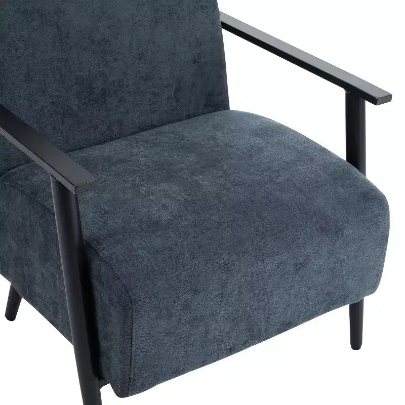 Modern Upholstered Iron Club Chair