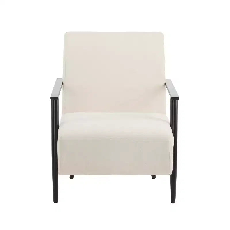 Modern Upholstered Iron Club Chair