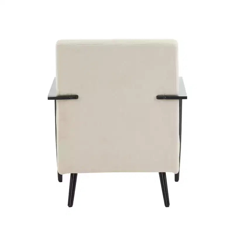Modern Upholstered Iron Club Chair