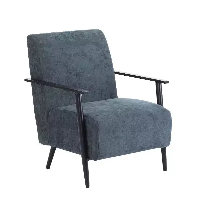 Modern Upholstered Iron Club Chair