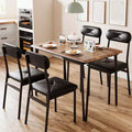 5 Piece Dining Table Set for 4, Kitchen Table and Chairs for 4, Modern Dining Room Table Set, Dinner Table Set for 4