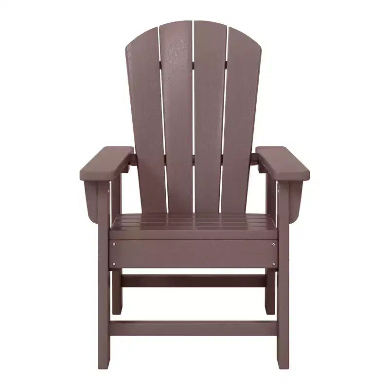 Ensemble table et chaises de salle à manger rondes 5 pièces pour enfant WestinTrends Malibu en PEHD pour l'extérieur
