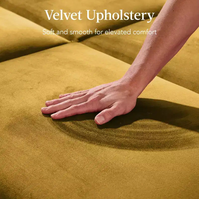Futon convertible incurvé Best Choice Products, lit de repos à dossier divisé en velours
