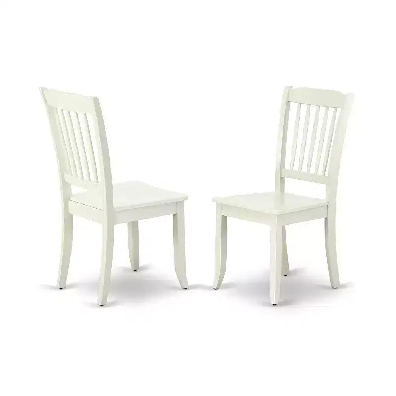 HomeStock Linge Blanc Ensemble de Salle à Manger 7 Pièces Table Rectangulaire et 6 Chaises