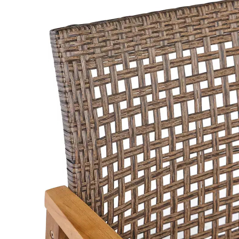 Christopher Knight Home Hampton Salon de jardin 6 places en bois d'acacia et osier