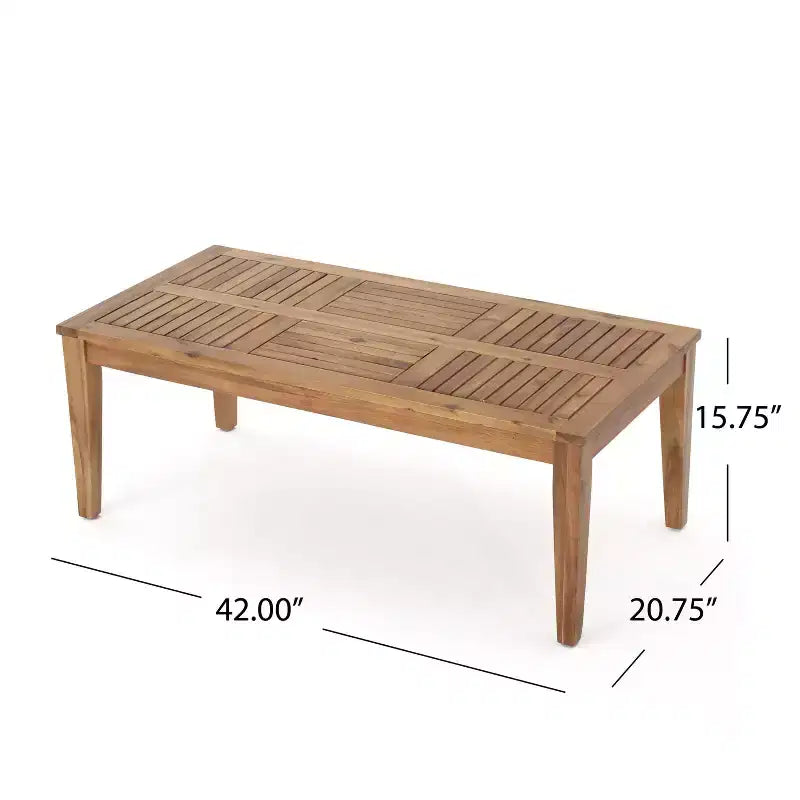 Christopher Knight Home Hampton Salon de jardin 6 places en bois d'acacia et osier