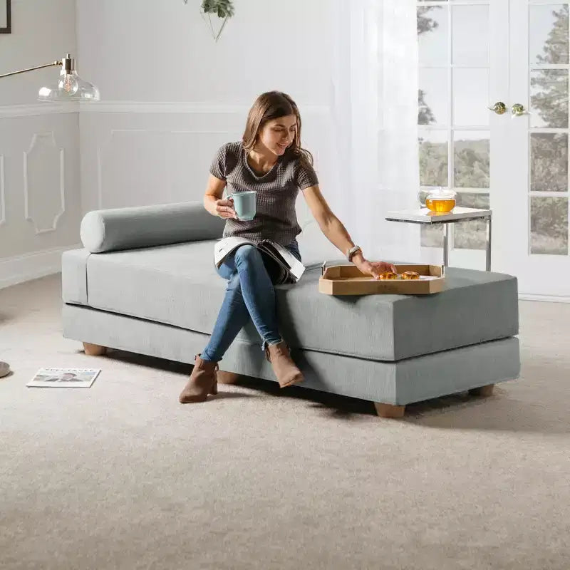 Jaxx Alon Canapé-lit / Lit escamotable grand lit (Queen) – Microvelours