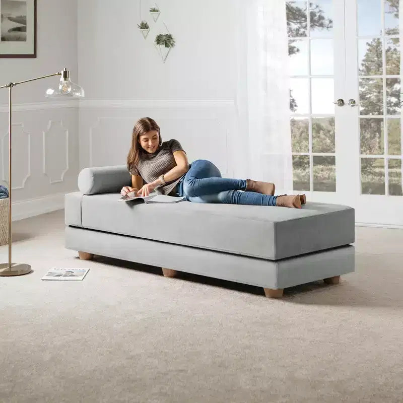 Jaxx Alon Canapé-lit / Lit escamotable grand lit (Queen) – Microvelours