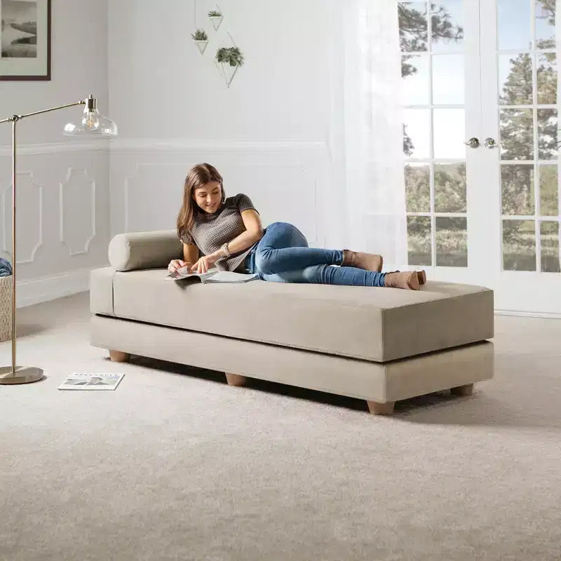 Jaxx Alon Canapé-lit / Lit escamotable grand lit (Queen) – Microvelours