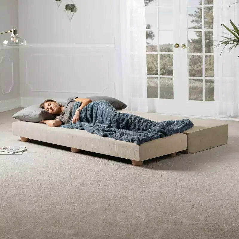 Jaxx Alon Canapé-lit / Lit escamotable grand lit (Queen) – Microvelours