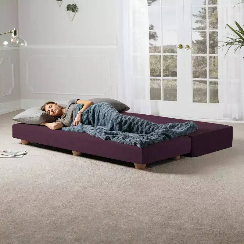 Jaxx Alon Canapé-lit / Lit escamotable grand lit (Queen) – Microvelours