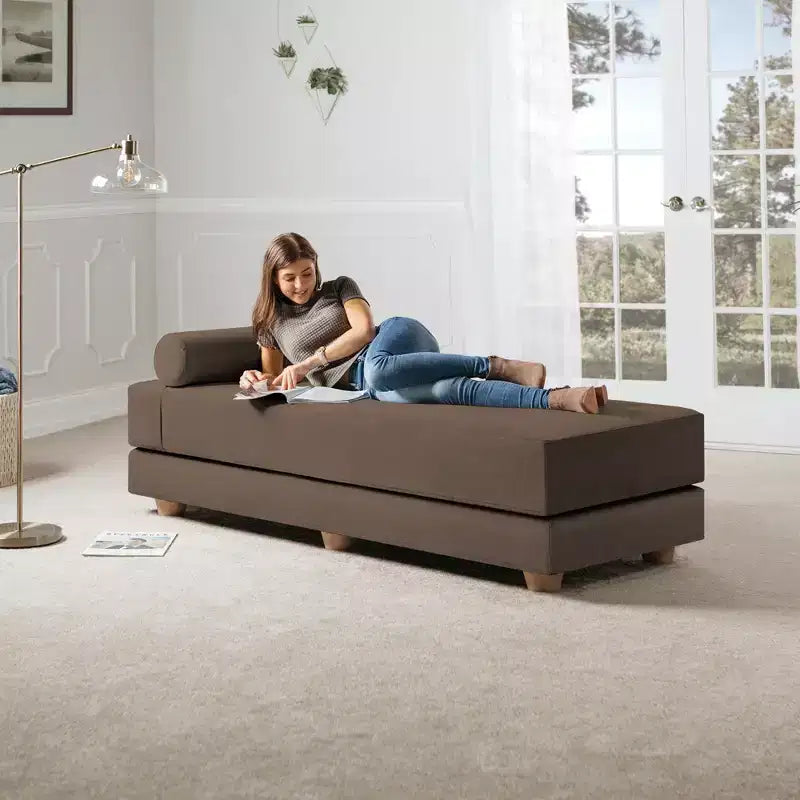 Jaxx Alon Canapé-lit / Lit escamotable grand lit (Queen) – Microvelours