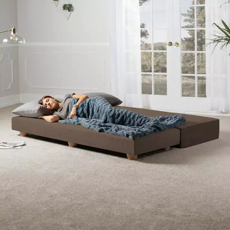 Jaxx Alon Canapé-lit / Lit escamotable grand lit (Queen) – Microvelours