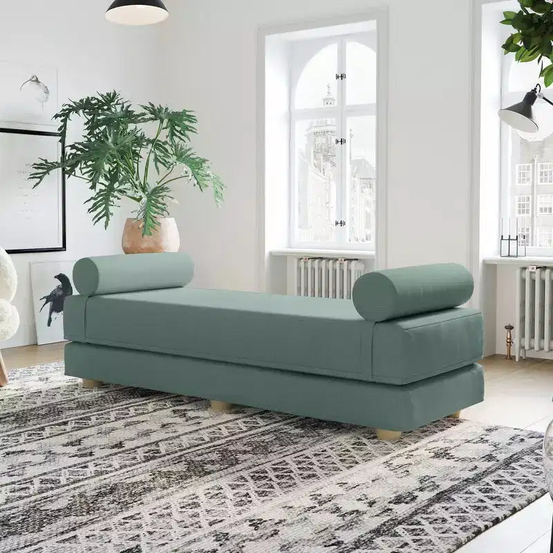 Jaxx Alon Canapé-lit / Lit escamotable grand lit (Queen) – Microvelours