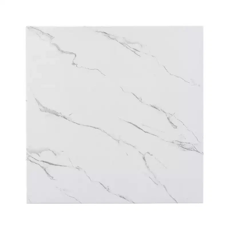 Ensemble de salle à manger 5 pièces, ensemble de table à manger à hauteur de comptoir, ensemble de salle à manger à hauteur de bar avec 4 chaises rembourrées en velours et table à manger à plateau en faux marbre - ModernLuxe