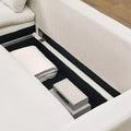 Okak 90 L Shaped Convertible Sleeper Sofa Bed, Sectional Couch Pull Out Bed with Storage & Removable Corduroy Covers for Living Room