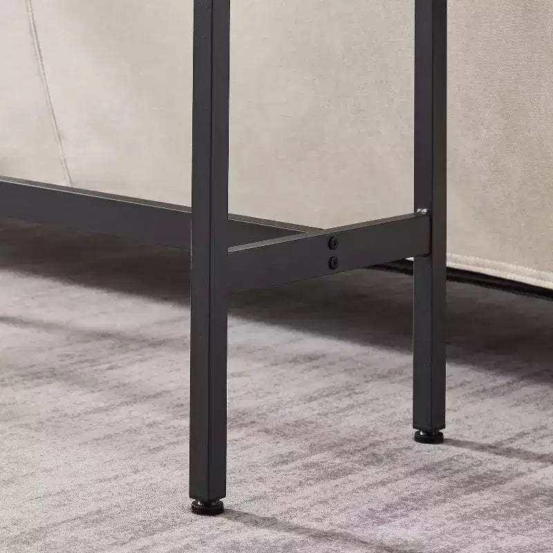Ensemble de table de bar rustique 3 pièces GDFStudio Briar avec tabourets de bar rembourrés en similicuir