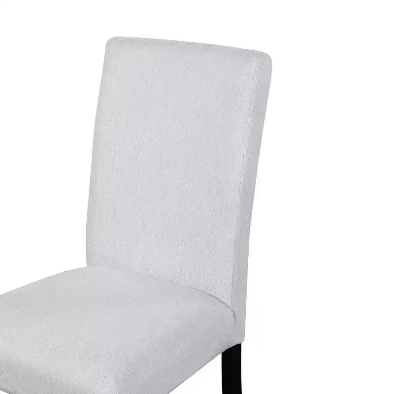 Ensemble table à manger ronde 5 pièces pour 4 personnes, table à manger moderne en marbre et 4 chaises rembourrées à dossier haut