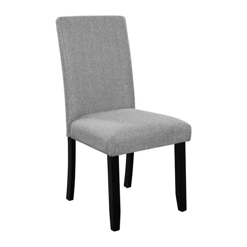 Ensemble table à manger ronde 5 pièces pour 4 personnes, table à manger moderne en marbre et 4 chaises rembourrées à dossier haut
