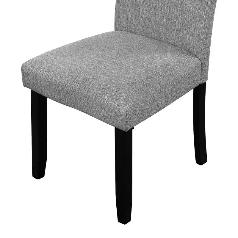 Ensemble table à manger ronde 5 pièces pour 4 personnes, table à manger moderne en marbre et 4 chaises rembourrées à dossier haut