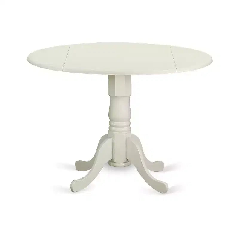 Ensemble de salle à manger HomeStock Belmont 5 pièces Dublin - Table de cuisine et 4 chaises de cuisine avec assise en bois, blanc lin