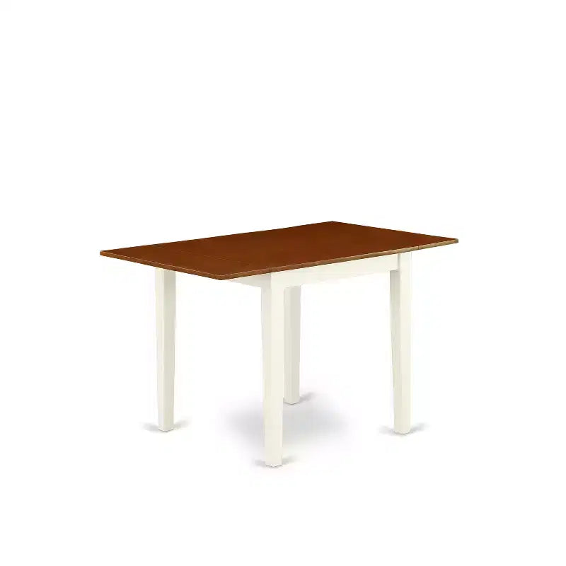 Ensemble de salle à manger moderne 3 pièces HomeStock Belmont, table de salle à manger et 2 chaises de cuisine avec fini babeurre et cerisier