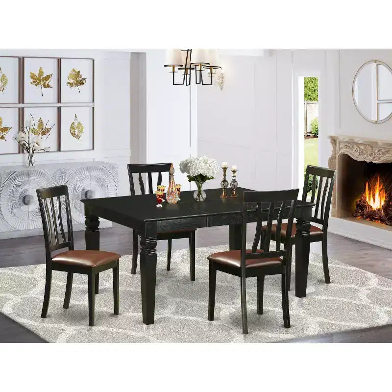 Ensemble Table de Salle à Manger avec Chaises - Ensemble de 7 Pièces pour Cuisine
