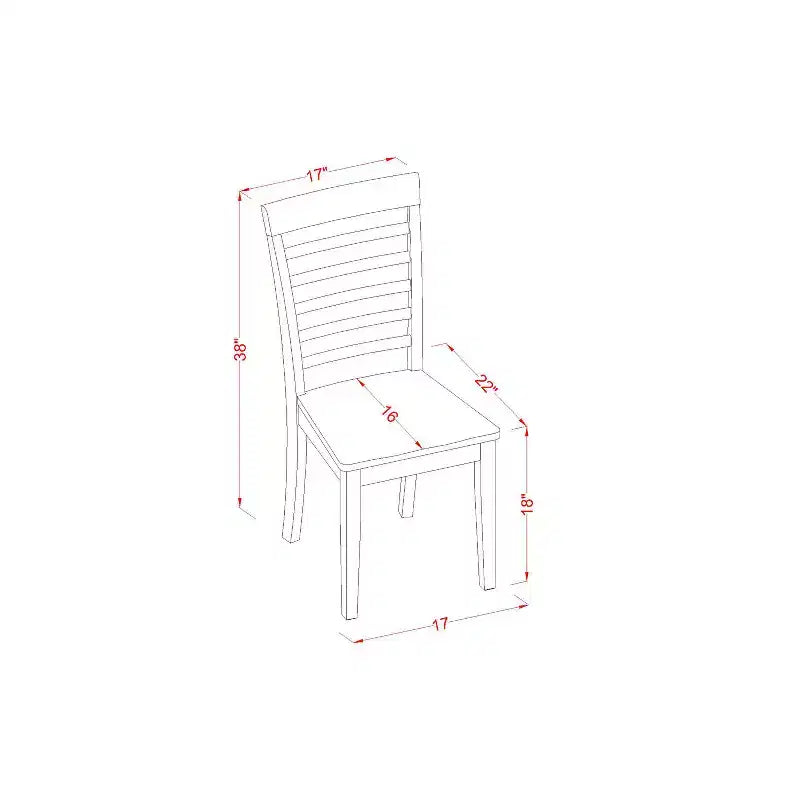 Ensemble de salle à manger rétro - Table à manger en bois avec chaises, 42-54L x 32W - Ensemble de table de style Renaissance