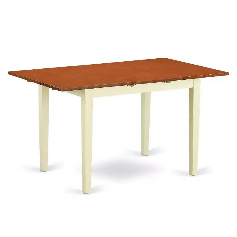 Ensemble de salle à manger moderne 3 pièces avec 2 chaises - Table et chaises de cuisine blanc lin