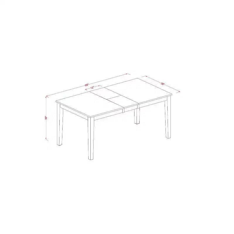 HomeStock Table de salle à manger 6 pièces rectangulaire en bois massif noir et merisier avec 1 banc et 4 chaises