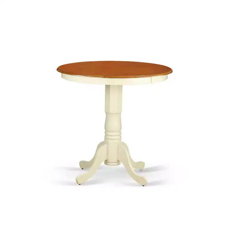 Ensemble de salle à manger glamour à hauteur de comptoir - Table de cuisine moderne et 5 chaises