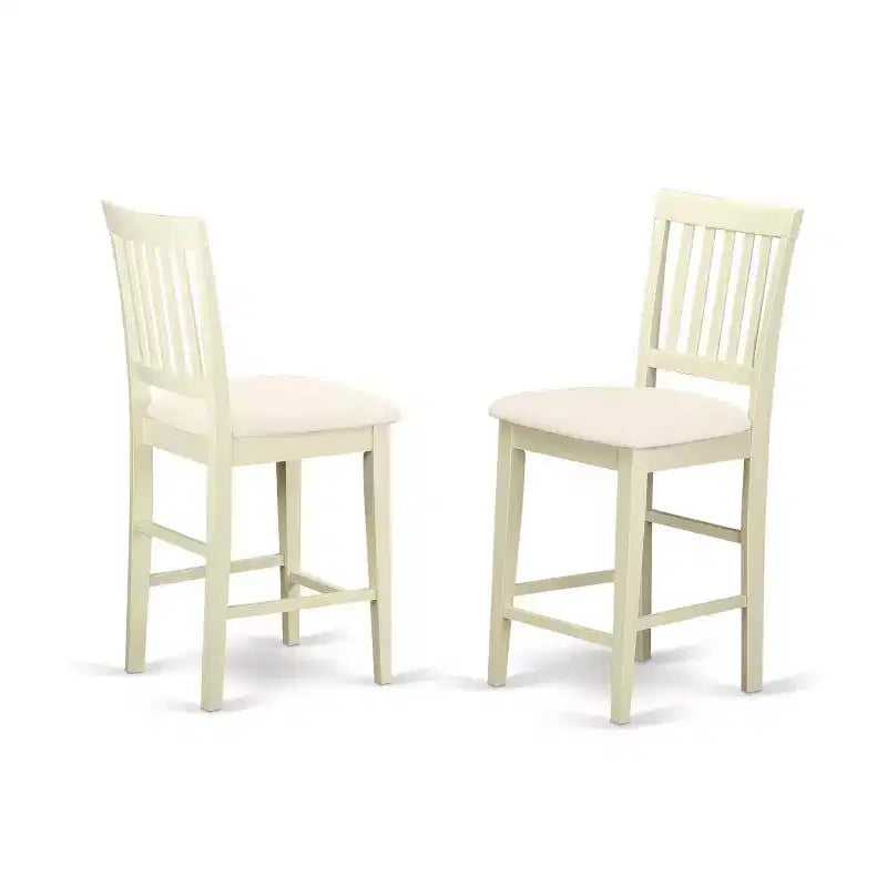 Ensemble de salle à manger glamour à hauteur de comptoir - Table de cuisine moderne et 5 chaises