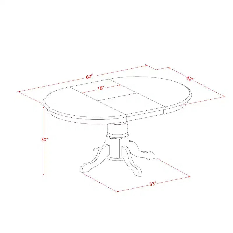Ensemble Table et 6 Chaises de Salle à Manger – Style Cottage