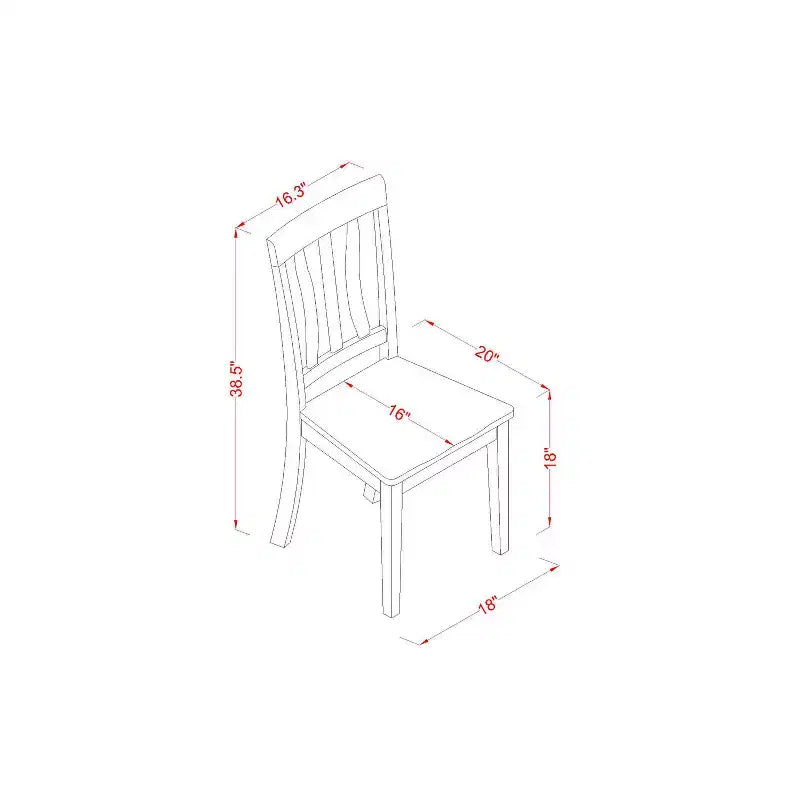 Ensemble Table et 6 Chaises de Salle à Manger – Style Cottage