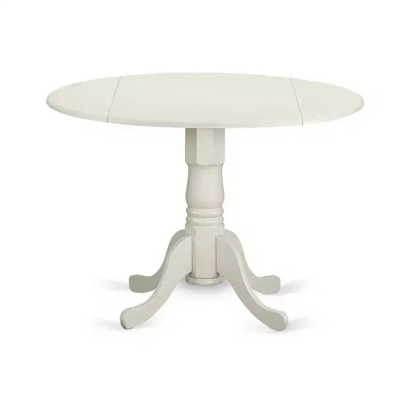 Ensemble de table de cuisine ronde 5 pièces Table de 42 pouces avec abattants et 4 chaises flamant rose