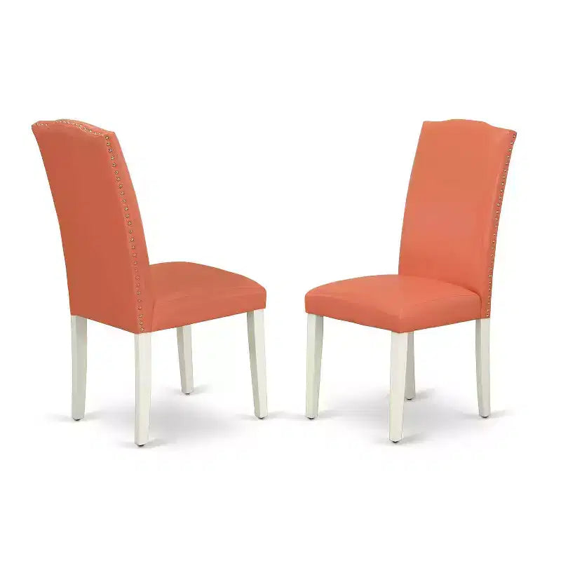 Ensemble de table de cuisine ronde 5 pièces Table de 42 pouces avec abattants et 4 chaises flamant rose