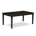 7-Piece Dinette Set - Butterfly Leaf Table & 6 Wood Chairs - Kitchen Dining Room Set - Cappuccino Finish
