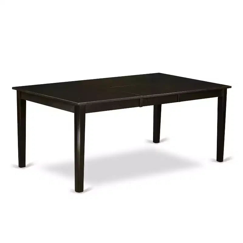 7-Piece Dinette Set - Butterfly Leaf Table & 6 Wood Chairs - Kitchen Dining Room Set - Cappuccino Finish