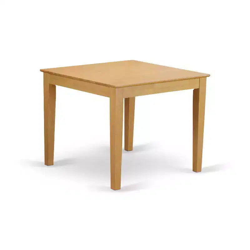 Ensemble Table et Chaises Mid-Century - Ensemble repas 3 pièces - Finition chêne - Table carrée 36
